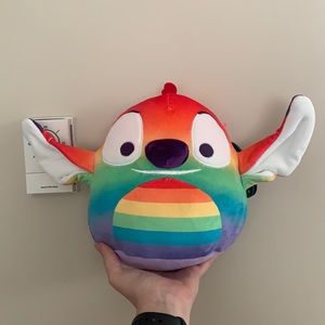rainbow pride stitch squishmallow
